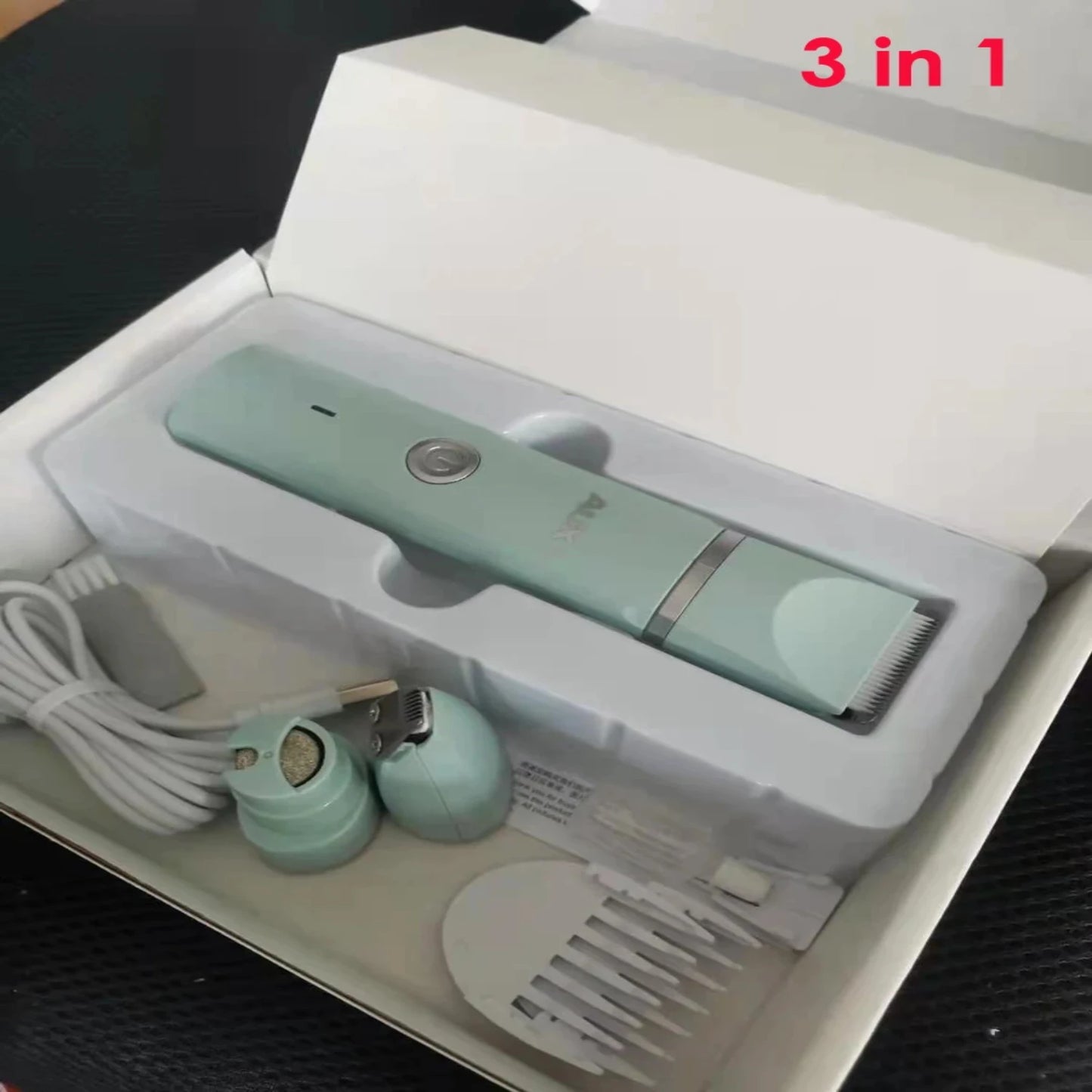 Dog Cat Hair Trimmer Paw Nail Grinder Pets Clippers Foot Nail Cutter Low Noise Dog Pet Grooming Machine USB Pet Supplies