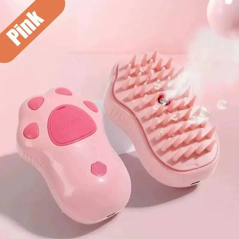 Cat Dog Steamy Brush Steam Brush Electric Sprayer for Massage Pet Grooming Tool Shedding 3 in 1 Electric Sprays Massage Combs