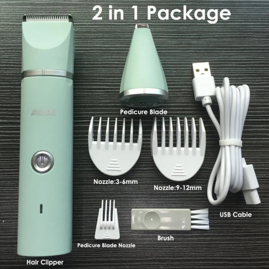Dog Cat Hair Trimmer Paw Nail Grinder Pets Clippers Foot Nail Cutter Low Noise Dog Pet Grooming Machine USB Pet Supplies